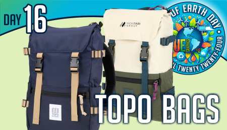 Day Sixteen - Eco-friendly recycled organic backpacks by Topo