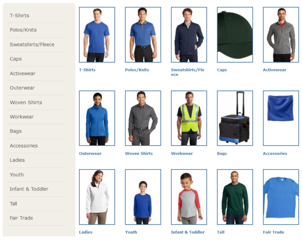 Link to the apparel catalog for Urban Earth Graphics: Jackets, tee shirts, hats, bags and more